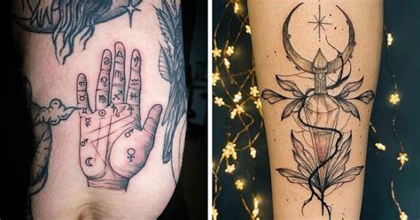 tatuaje silueta bruja|30 Tatuajes muy simbólicos para sentirse brujita todo。